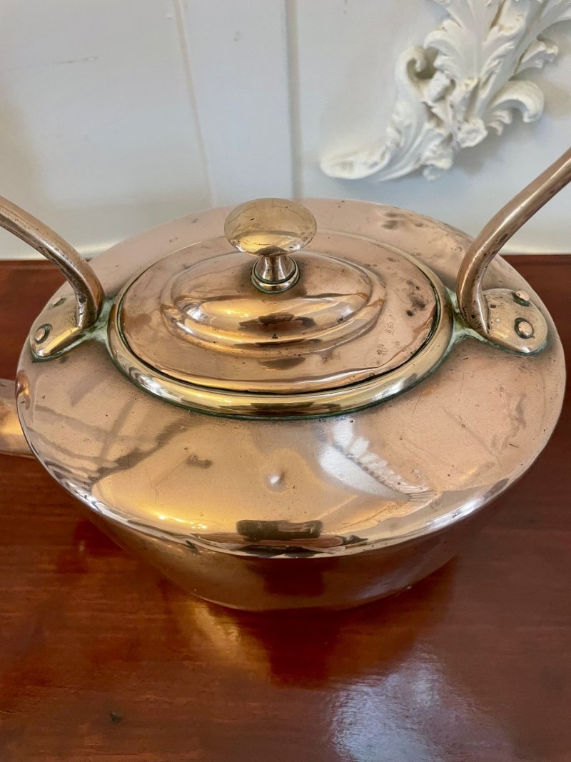 Antique George III Quality Copper Kettle - Image 4